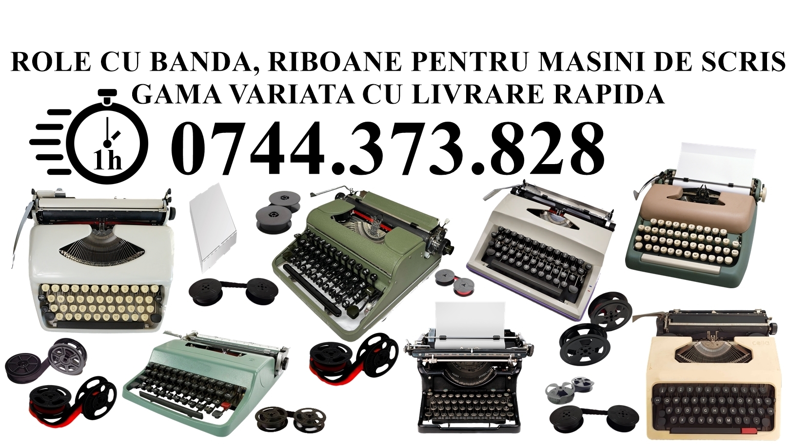 Banda masina de scris | Role noi pt diverse modele – livrare rapida, Sector 1 - Bucuresti - imagine 1 - popic.ro